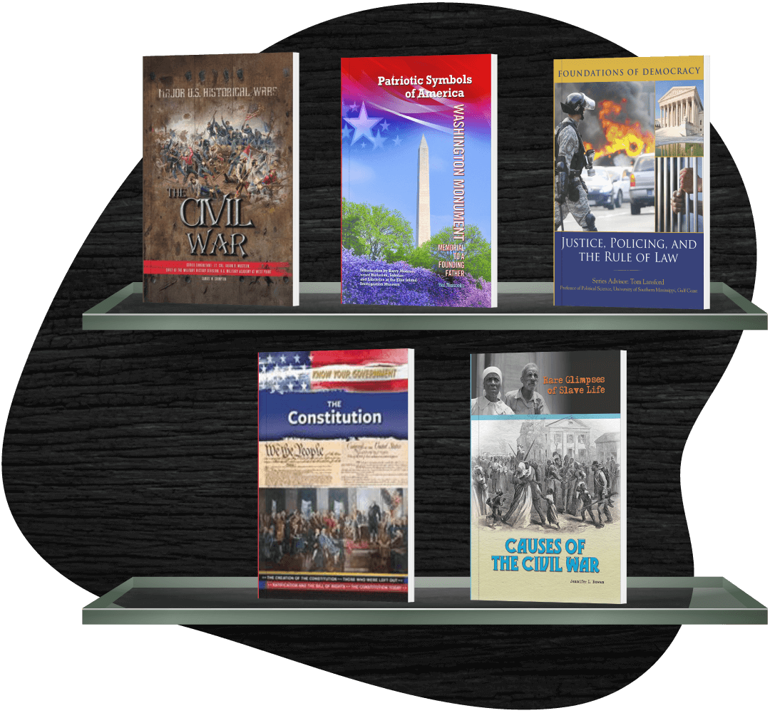 Five American history and studies nonfiction books exploring people and events that shaped the nation