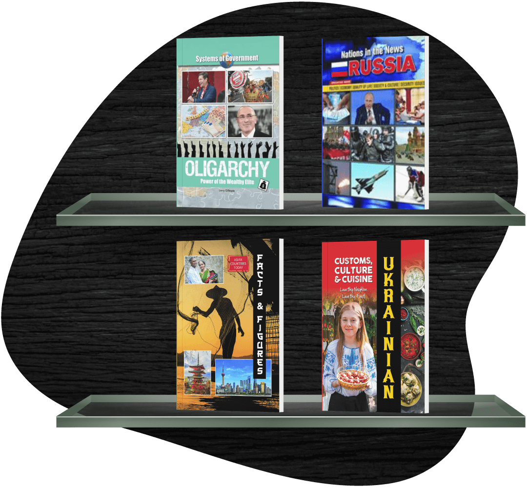 Four global studies nonfiction books on world cultures, geopolitics, and international events